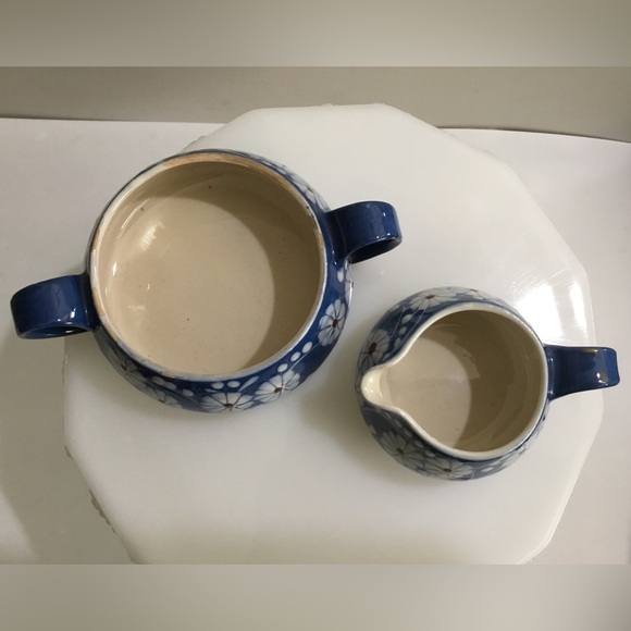 RARE ANTIQUE HAK Denmark 🇩🇰 pottery cream and sugar - Picture 2 of 8